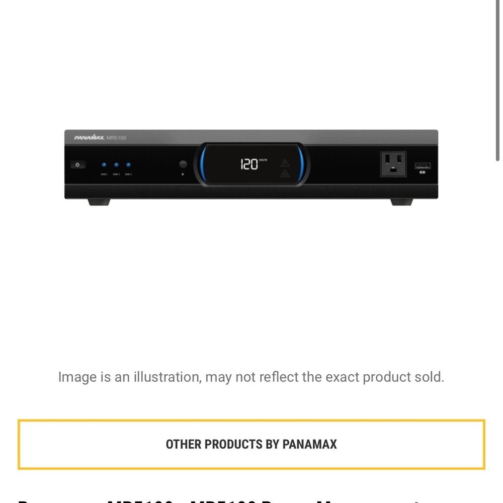 Panamax MR5100 Power Management System - Black